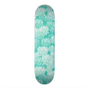 Lotus pattern 2 skateboard