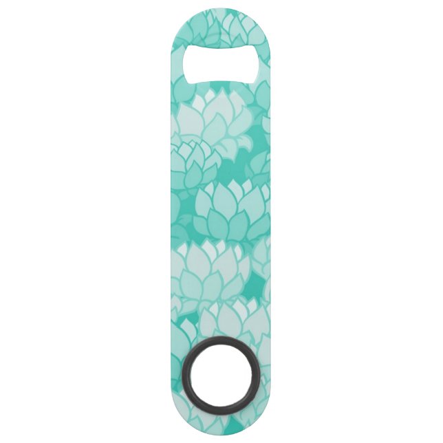 Lotus pattern 2 speed bottle opener (Front)
