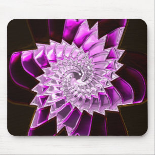 Lotus Pattern Glass Art 1A Mousepad