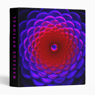 Lotus Pattern Glass Art 3B Binder