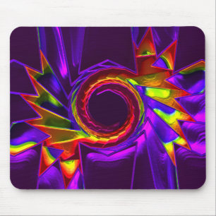 Lotus Pattern Glass Art 4 Mousepad