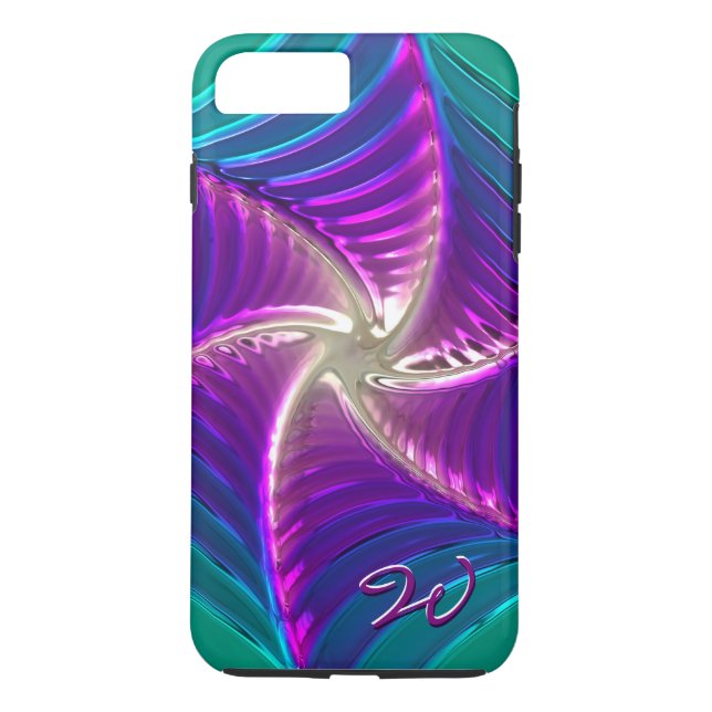 Lotus Pattern Glass Art 5A iPhone 7 Case (Back)