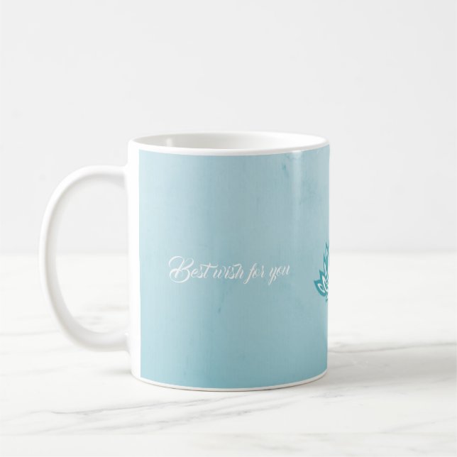 Lotus Personalized Quotes Coffee Mug (Left)