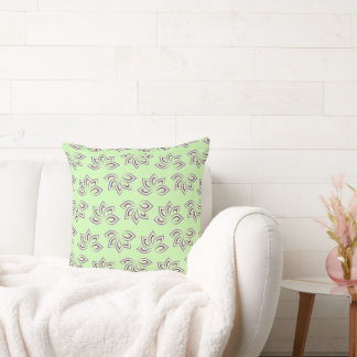 Lotus Petals Design Throw Pillow