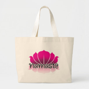Lotus Pink Large Tote Bag