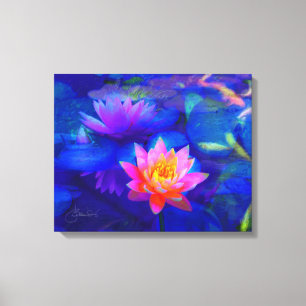 Lotus pond canvas print