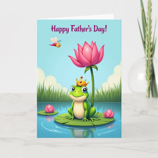 Lotus Pond Fathers Day Artwork Card (Front)