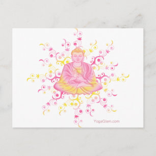 Lotus pose postcard