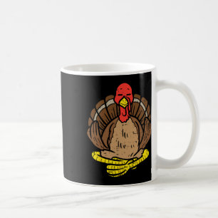 Lotus Pose Yoga Lover Turkey Yogi Funny Thanksgivi Coffee Mug