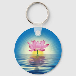 Lotus Reflection Keychain