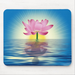 Lotus Reflection Mouse Pad