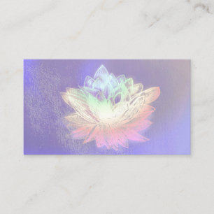 Lotus, Reiki, Spiritual, Pastel Business Cards