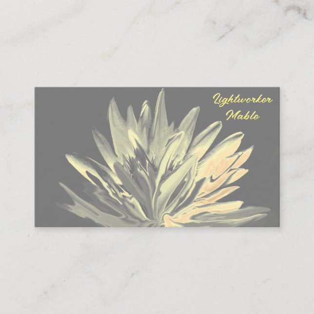 Lotus, Reiki, Spirituel, Cartes de visite d'aquare (Devant)