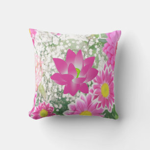 Lotus rose Coussin doux
