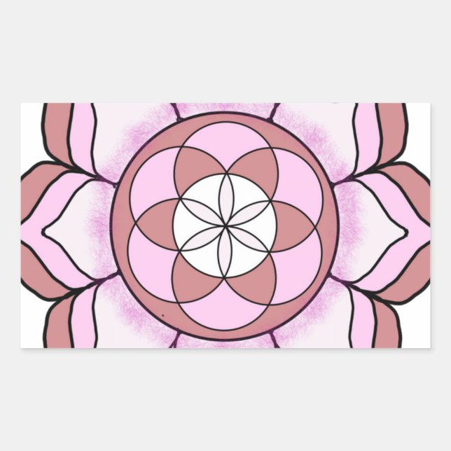 Lotus Rose Sticker (Front)