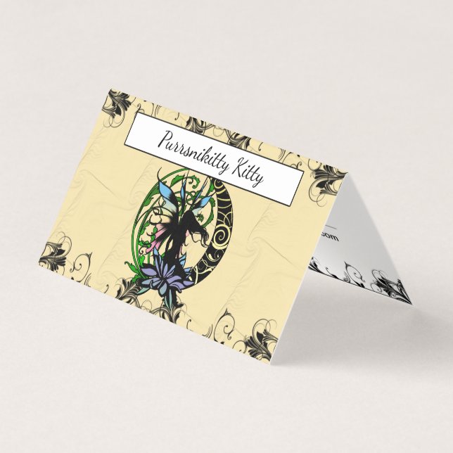 Lotus Shadow Fairy Business Card (Front)
