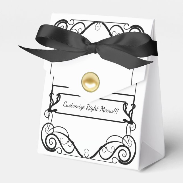 Lotus Shadow Fairy Favor Box (Front Side)