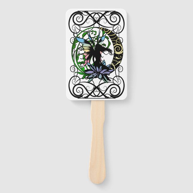 Lotus Shadow Fairy Hand Fan (Front)