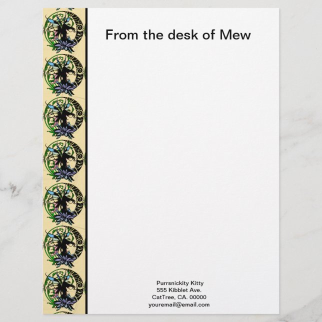 Lotus Shadow Fairy Letterhead (Front)