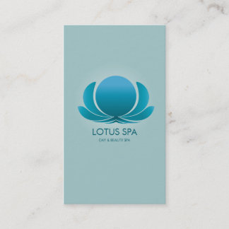 LOTUS SPA BLUE BUSINESS CARD