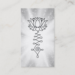 *~*  Lotus Sparkle Rays Reiki Energy Healing Business Card