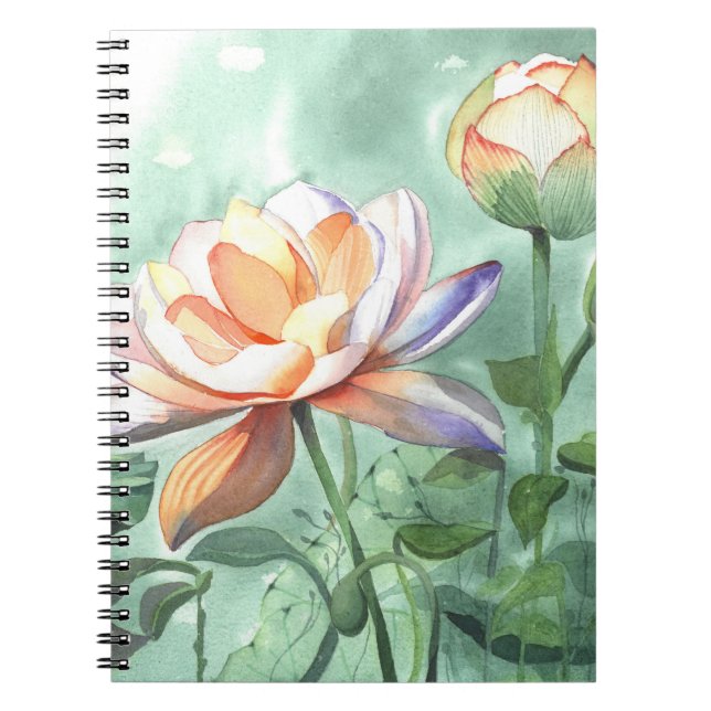 Lotus Spiral Notebook (Front)