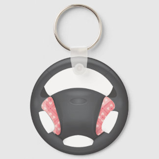 Lotus Squares Steering Wheel Keychain