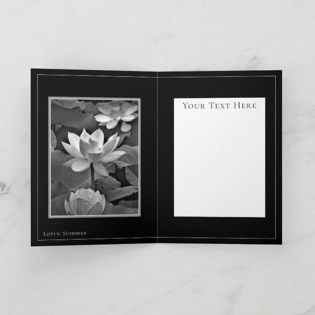 Lotus "Suihiren" Card (Inside)