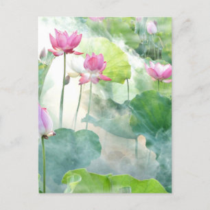 Lotus Summer, ethereal photograph Postcard