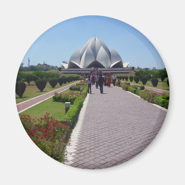 lotus temple path magnet (Front)