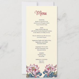 Lotus Tibetan Art Style Wedding Invitation