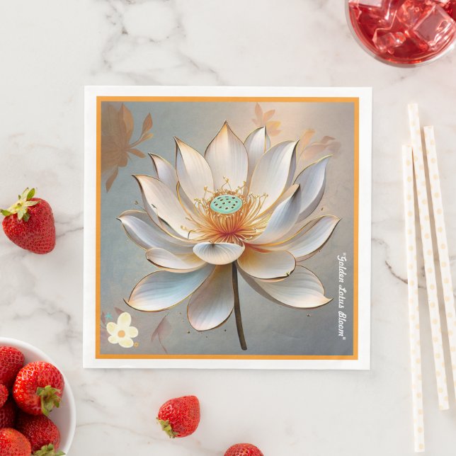 "Lotus Unfold" Napkin (Insitu)