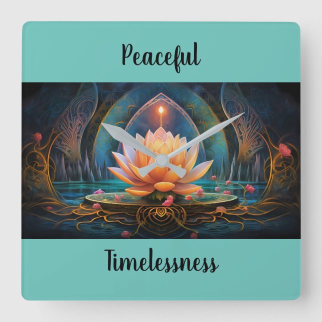 Lotus Wall Clock (Front)