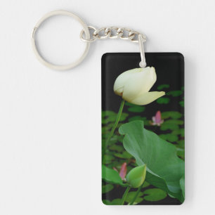 Lotus Water Lily Bud Keychain