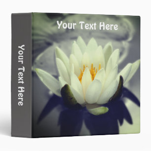 Lotus Water Lily Flower Nature Personalized Binder