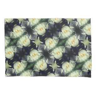 Lotus Water Lily Flower Pattern  Pillowcase