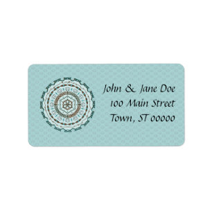 Lotus Weave Address Label