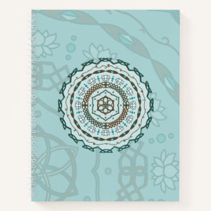 Lotus Weave Spiral Notebook