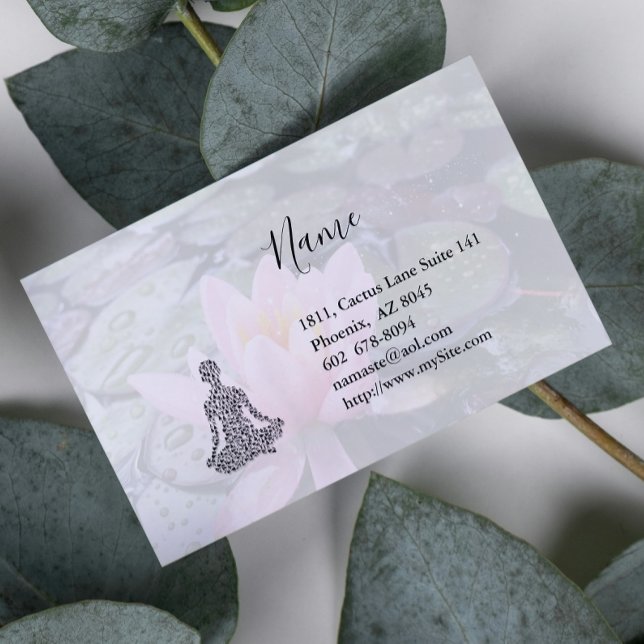 Lotus Yoga Carte de visite (Créateur téléchargé)
