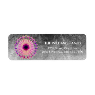 Lotus Yoga Meditation Floral Swirl Return Labels