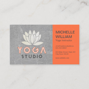Lotus   Yoga Studio   Carte de visite instructeur