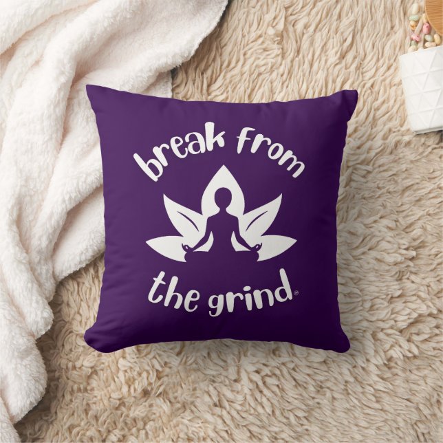 Lotus Yoga (White) BFTG Pillow (Blanket)