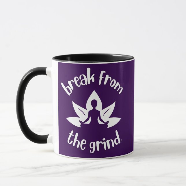 Lotus Yoga (White) Coffee Mug (Left)
