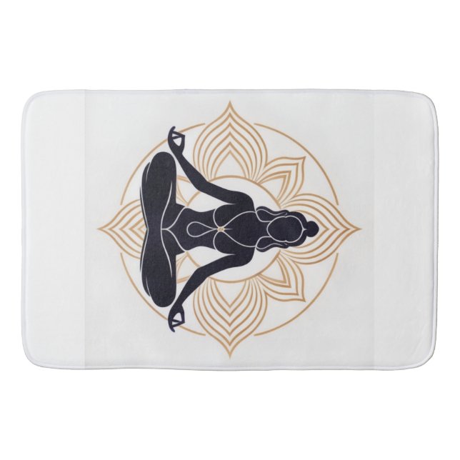 Lotus Zen Bath Mat (Front)