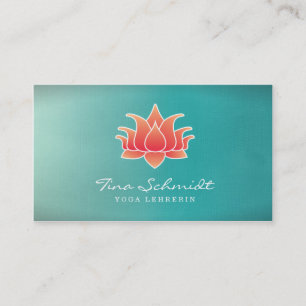 Lotusblüte Visitenkarte Business Card