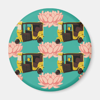 Lotuses and Rickshaws Magnet