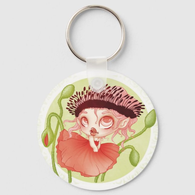 Lou Coquelicot Keychain (Front)