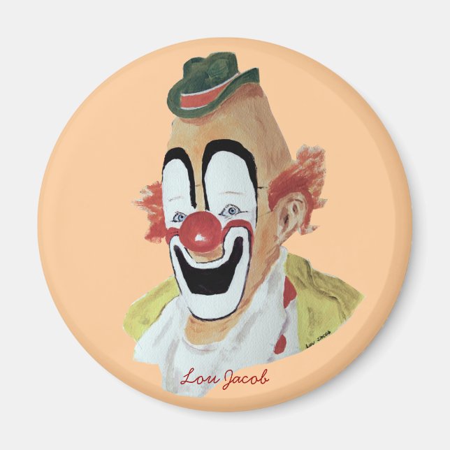 Lou Jacob Clown Magnet (Front)