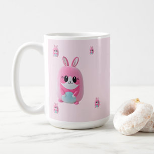 "Lou Lou". A cuddly, pink creature. Coffee Mug