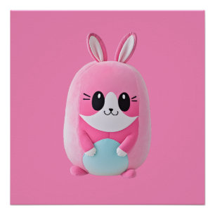 "Lou Lou".  A cuddly, pink creature Poster